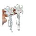 Exaggerated Personality Fashion White Flower Pearl Long Tassel Earrings Exquisite Light Luxury Atmosphere Banquet Unique Earrings_ipsvogv.com