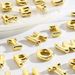 Smooth A-Z Letter Pendant Fashion DIY Jewelry Copper Gold-plated Color Preserving Necklace Accessories_ipsvogv.com