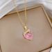 Key 【 】 Love Zircon Light Luxury Charm Gorgeous Full Diamond Necklace Women's Versatile Clavicle Titanium Steel Chain 【 】_ipsvogv.com
