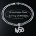 INS Trendy Hip Hop Alloy Necklace with Diamonds and Exaggerated WOO Letter Pendant Personalized Accessories_ipsvogv.com