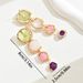 Simple Forest Geometric Round Earrings For Women, All Match Niche Inlaid Gemstones, High End Design Earrings_ipsvogv.com