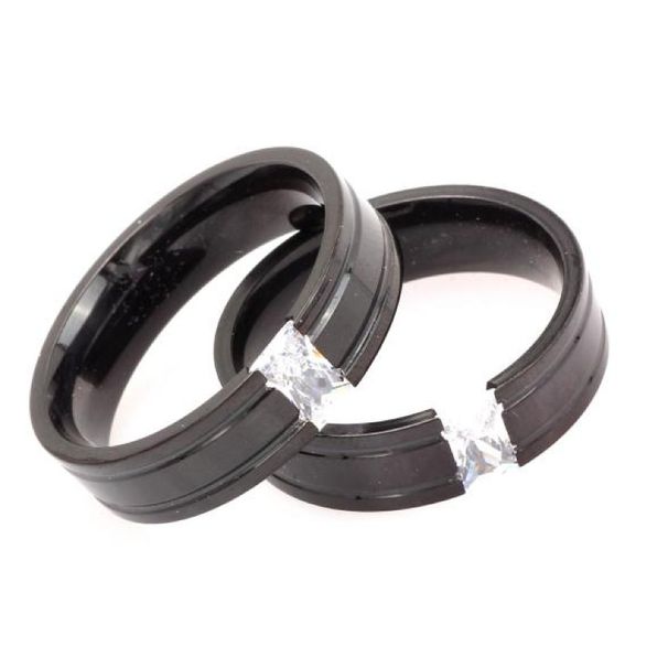 popular personalized diamond titanium steel men's ring black zircon personalized ring diamond ring ring_ipsvogv.com