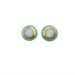 Drip oil round earrings, high-end, niche, inlaid with blue zircon, fashionable and personalized, vintage earrings for_ipsvogv.com