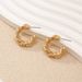 Fashion Jewelry High-End Simple Ins Cold Style Geometric Hollow Alloy Ear Cuffs Earrings_ipsvogv.com