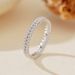 Women's Jewelry S925 Sterling Silver Minimalist Double Row Round Bead Plain Ring Fashion Temperament Ins Style High Grade Silver Jewelry_ipsvogv.com