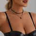ins Fashion Light Luxury Love Pendant Collarbone Chain Multi-layer Winding Trend Glass Necklace_ipsvogv.com