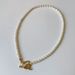 New Vine Branch OT Buckle Simple Short Style Charm Necklace French Beautiful Water Rice Grain Small Pearl Clavicle Chain_ipsvogv.com