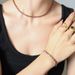 Women's Jewelry Colorful Geometric Square Chain Splicing Necklace Women's Light Luxury Non Fading Titanium Steel Plated K Necklace_ipsvogv.com
