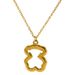 Titanium Steel Jewelry Hollow Three Dimensional Bear Necklace Female K Gold Light Luxury Niche Necklace Advanced Clavicle Chain_ipsvogv.com