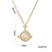 Light luxury micro-inlaid real gold Opal planet necklace women's new clavicle chain light luxury niche design sense_ipsvogv.com