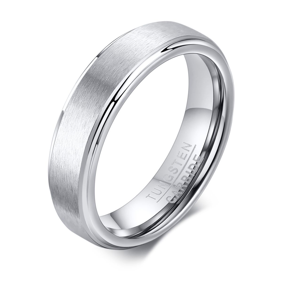 Men's Jewelry Rings Tungsten Steel Ring Black Tungsten Steel 5mm Black Gold Graduation Season Ring_ipsvogv.com