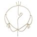 Hot-selling Fashion Bridal Wedding Fringe Forehead Chain Cross-border Personalized Rhinestone Hair Accessories Hair Chain Hair Chain_ipsvogv.com
