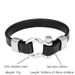 Popular horseshoe buckle screw rotating leather bracelet stainless steel jewelry_ipsvogv.com