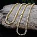 European And American Hip-hop Men's Single-row Alloy Rhinestone Tennis Necklace, Popular Jewelry_ipsvogv.com
