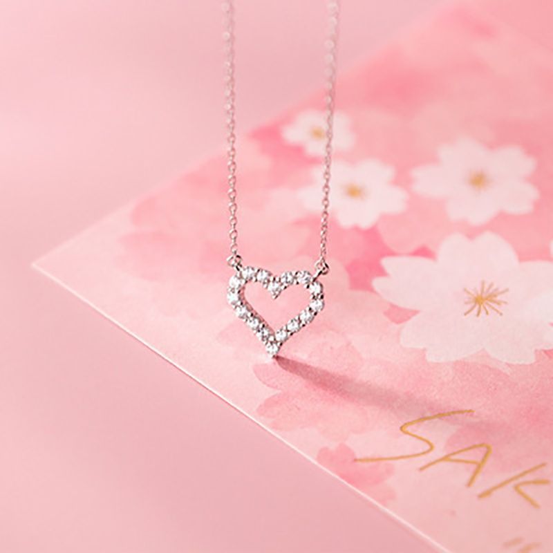 Recommended Ginkgo Leaf Water Drop Necklace For Women's Instagram Super Sparkling Full Diamond Zircon Pendant With_ipsvogv.com