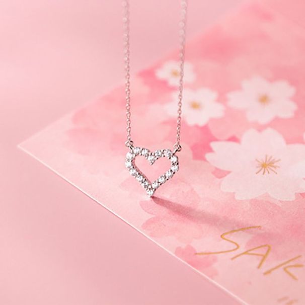 Recommended Ginkgo Leaf Water Drop Necklace For Women's Instagram Super Sparkling Full Diamond Zircon Pendant With_ipsvogv.com