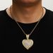 Hip Hop New Product Ins Love Pendant Hip-hop Cool Style Diamond Studded Men's Necklace Accessories_ipsvogv.com