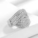 Hot Selling Exaggerated Diamond Filled Zircon For Women's Fashionable And Versatile Personality Ring_ipsvogv.com