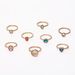 New Fashion Hot Selling Opal Champagne Multi Tone Joint Ring Set Of 8_ipsvogv.com