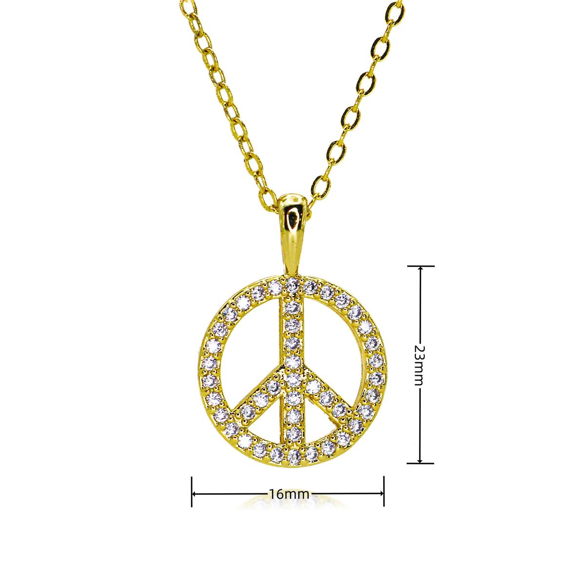 New Products Ins Style Hot Selling Fashion Personality Micro Inlaid Round Female Pendant Necklace_ipsvogv.com