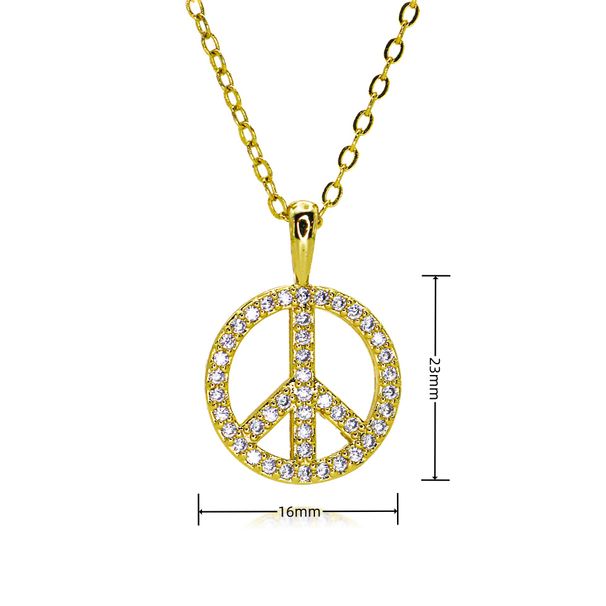 New Products Ins Style Hot Selling Fashion Personality Micro Inlaid Round Female Pendant Necklace_ipsvogv.com