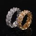 Hip Hop Rap Cuban Chain 8mm Full Set Zircon Electroplated Real Gold Trendy Men's Ring Accessory_ipsvogv.com