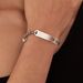 Women's Jewelry Niche Stainless Steel Smooth Surface Can Be Engraved Hollow Love Titanium Steel Bracelet_ipsvogv.com