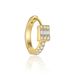 Women's Jewelry S925 Sterling Silver Simple And Fashionable Square Earrings Light Luxury Diamond Studded Niche Design Earrings_ipsvogv.com