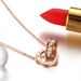 New Korean Fashion Style Roman Necklace Women's Rose Plated Gold Lock Bone Short Chain Jewelry Gift_ipsvogv.com