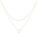 s925 sterling silver simple ring double layer necklace light luxury ins style geometric circle stacking clavicle chain_ipsvogv.com