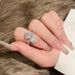 Star Zircon Versatile New Personalized 2024 Luxury Edition Korean Style Adjustable Ring Opening_ipsvogv.com