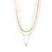 New Gold Fashionable And Personalized Water Dot Diamond 3-piece Set Necklace Accessories_ipsvogv.com