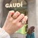 Enamel Treasure Batro Home Spanish Women's S Silver Tri Color Glass Open End Ring_ipsvogv.com