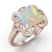 Sanjie's New Rose Gold Inlaid Square Ring For Women's Fashion Show, Colorful Jewelry_ipsvogv.com