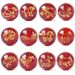 Natural red agate loose beads birth year bracelet with beads twelve Zodiac lettering gilding accessories diy bracelet_ipsvogv.com