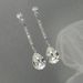 Cao Shi star's same pear shaped earrings Shiny AAA water drop zircon earrings Luxury fashion women's ear jewelry_ipsvogv.com