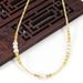 Cross 2mm Yellow Crystal Zircon Freshwater Pearl Bracelet Necklace Female Clavicle Chain Ins Fashionable Simple_ipsvogv.com