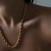 Personalized Necklace Stainless Steel Fried Dough Twists Chain DIY Chain Plain Chain Fashion Hip-hop Neck Chain_ipsvogv.com