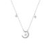 S925 Sterling Silver Star And Moon Necklace Female Light Luxury Niche Design Star Moon Clavicle Chain Chinese Valentine's Day Gift_ipsvogv.com