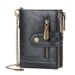 New Men's Short Wallet European And American Business Double Zipper Zero Wallet Multiple Card Slots_ipsvogv.com