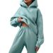 Women's Clothing sweatshirt set solid color casual fashion sports trousers two piece drop shipping_ipsvogv.com
