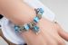 Fashion Eiffel Tower Pendant Bracelet Blue Glass Beaded Bracelet_ipsvogv.com