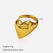 Women’s Jewelry Set Fashion Fashion Celebrity Hot Selling Smooth Open Butterfly Ring Stainless Steel Plated Gold Niche Ring Jewelry_ipsvogv.com