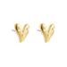 French Design Sense Fashion Trend Internet Celebrity Temperament Easy To Match Earrings Fashionable Geometric Metal Heart Pearl Earrings For Women_ipsvogv.com