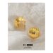 French pleated brushed texture earrings for women, personalized and fashionable C shaped, high grade and atmospheric earrings_ipsvogv.com