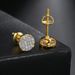 Unisex popular round full diamond thread earrings trendy men's personality all match earrings hip hop street popular earrings_ipsvogv.com