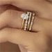 Sanjie's New Four Piece With Diamonds, Zircon Flowers, Engagement Anniversary Luxury Jewelry Ring Set_ipsvogv.com