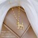 Wangwang 【 】 VIP Dog Light Luxury Charm Gorgeous Full Diamond Necklace Women's Versatile Clavicle Titanium Steel Chain 【 】_ipsvogv.com