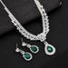 Elegant Necklace And Earring Set, Light Luxury High-End Clavicle Chain, Simple Fresh Wedding Jewelry For Women_ipsvogv.com