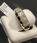 Sanjie Plated 14k Simulation Ring, Fashionable Micro Inlaid Engagement Strip Ring For Men And Women_ipsvogv.com